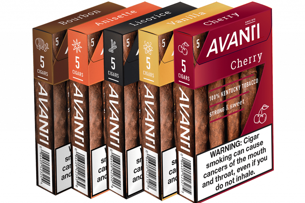 NEW Avanti Flavors Collection 5 Flavors x 5 Pack Avanti Cigar