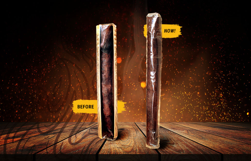 Old vs. New cigar packaging